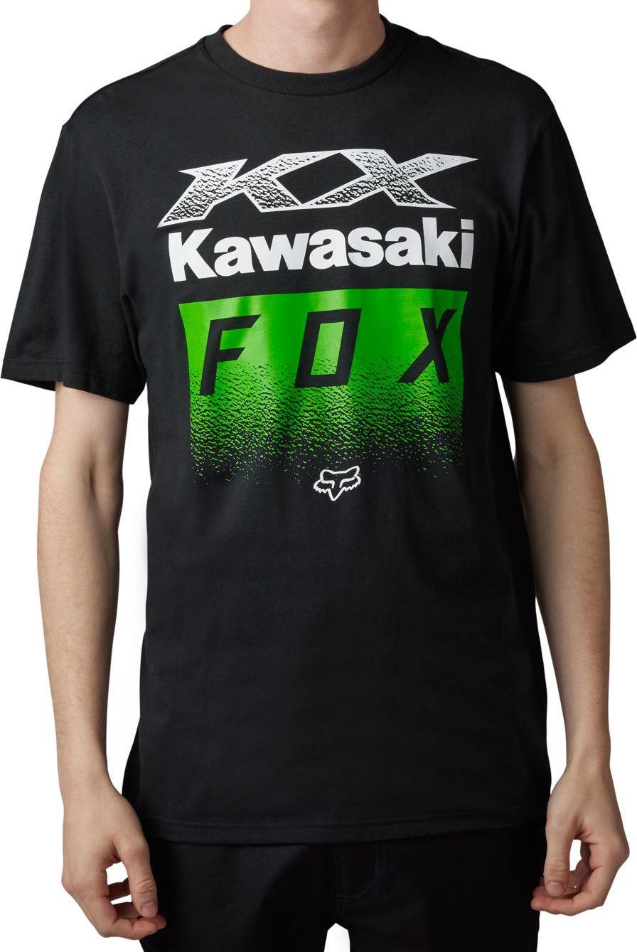 Sweat Fox KAWASAKI Zippé noir, Pull Fox Kawasaki homme